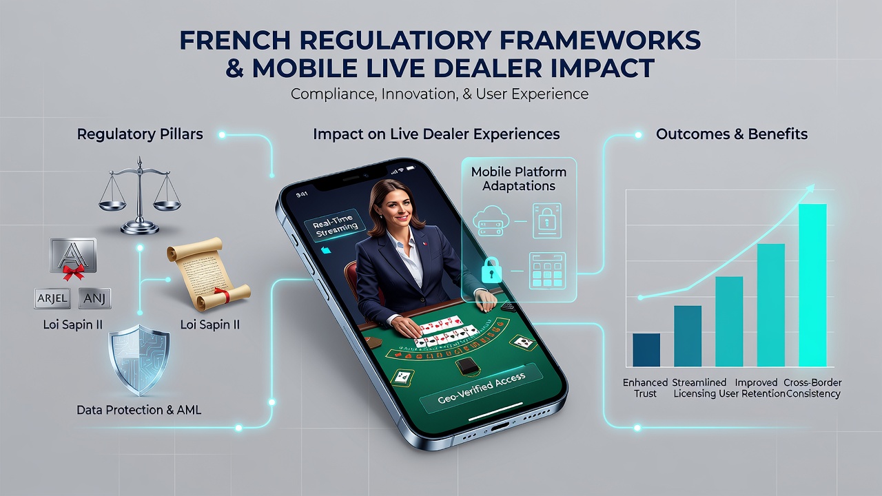 Mobile live dealer setup under French regulatory guidelines